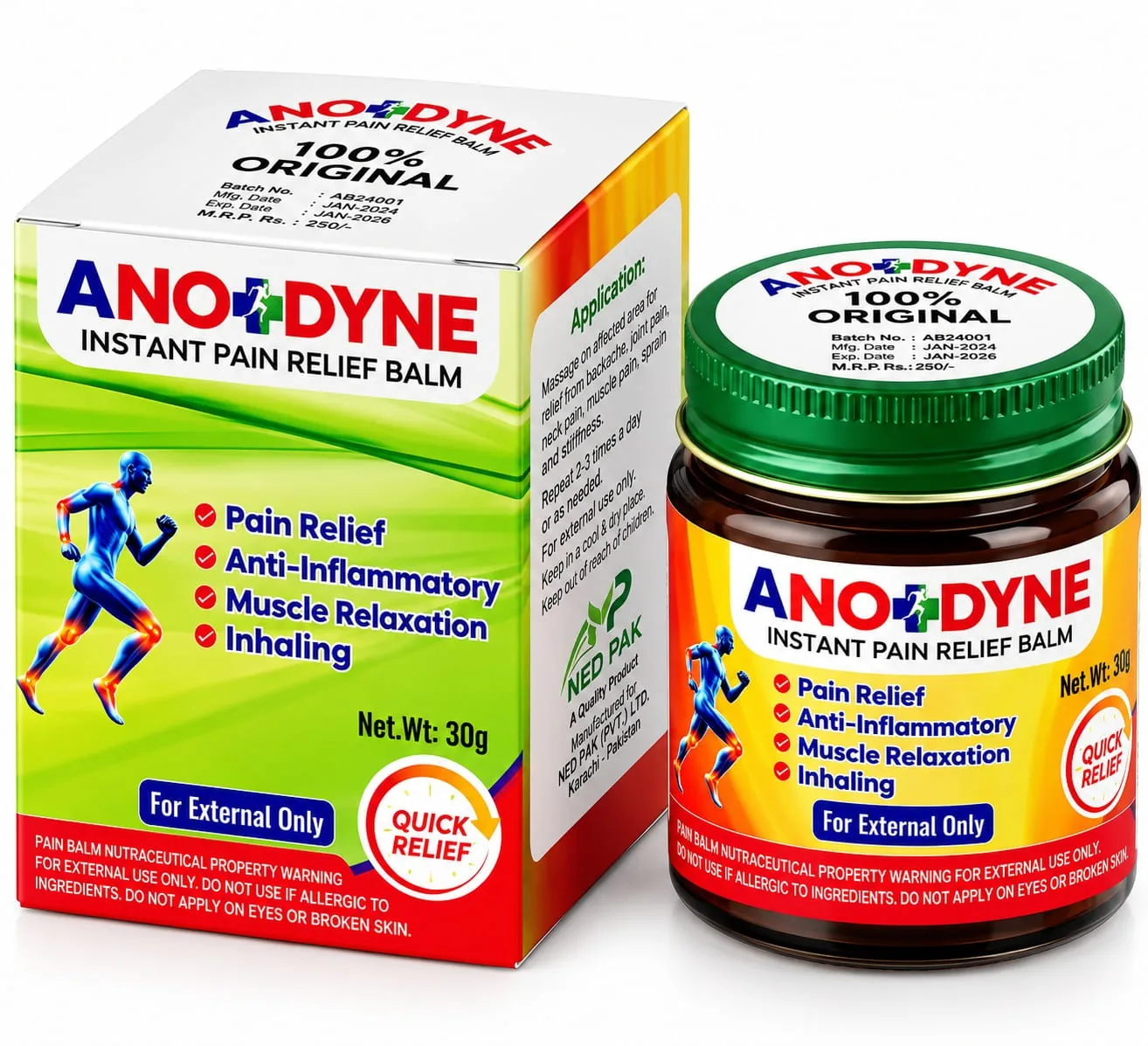 Anodyne Instant Pain Relief Balm 30 g